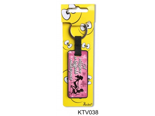 (KTV038) Vicces kulcstartó 7,5 cm - Legjobb műkörmös - Ajándék műkörmösöknek 